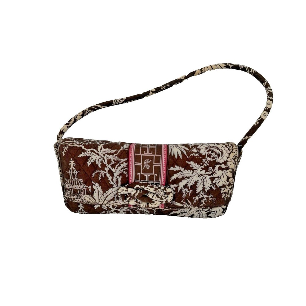 Vera Bradley Knot Just a Clutch Shoulder Bag Retired Imperial Toile Pattern